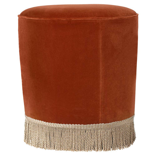 Gubi Pouf Small - Red Velvet