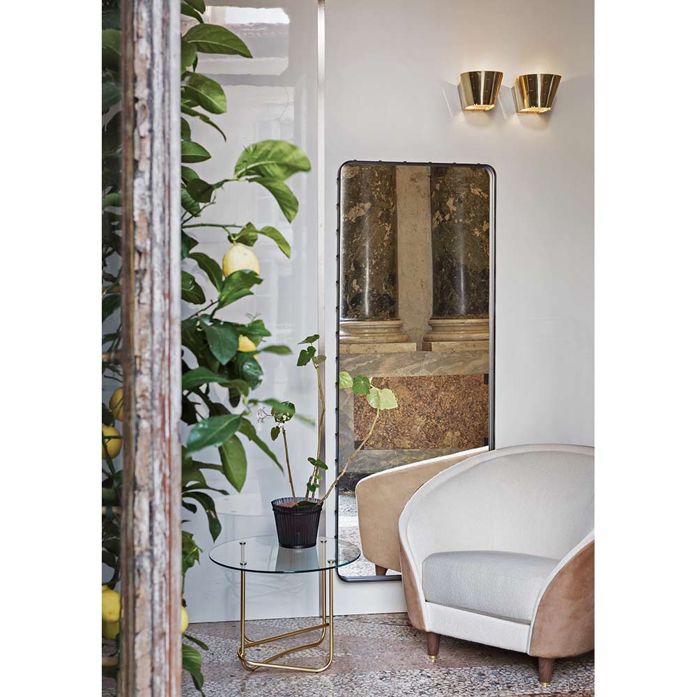 Revers Lounge Chair - Ivory, Beige, American Walnut Oiled