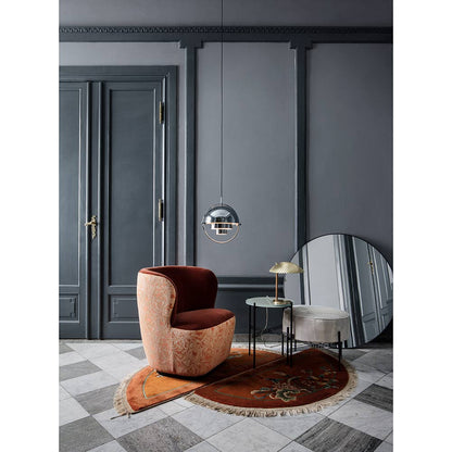 Gubi Round Wall Mirror - Gold Brass