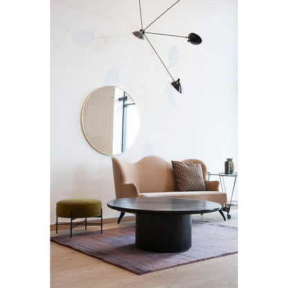 Gubi Round Wall Mirror - Gold Brass