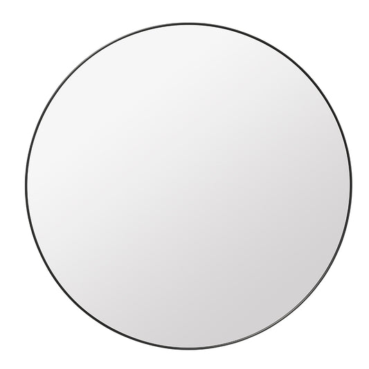 Gubi Round Wall Mirror - Black Brass