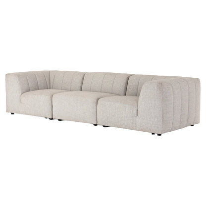 Gwen Outdoor 3-Piece Sectional Sofa - Faye Ash