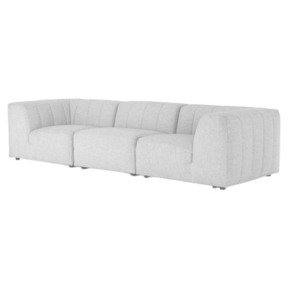 Gwen Outdoor 3-Piece Sectional Sofa - Faye Ash