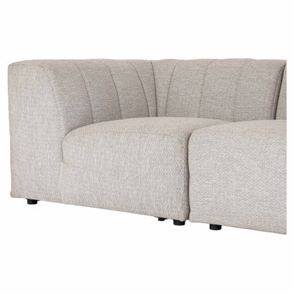 Gwen Outdoor 3-Piece Sectional Sofa - Faye Ash
