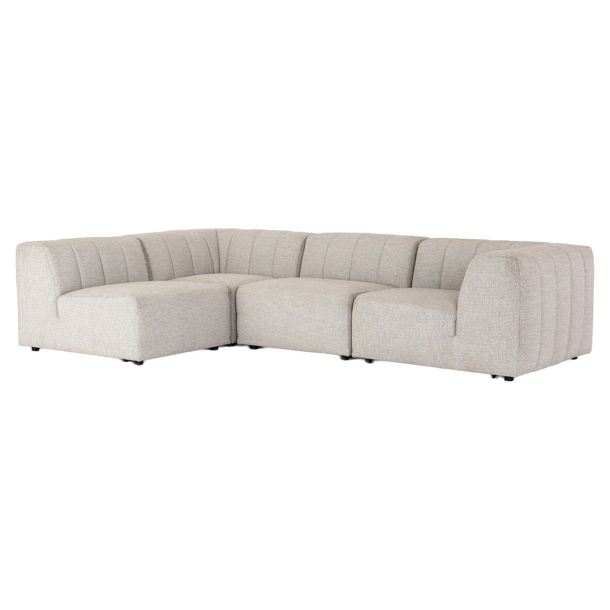 Gwen Outdoor 4-Piece Sectional - Faye Ash