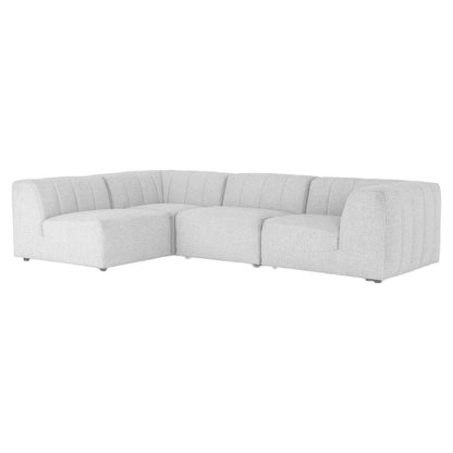 Gwen Outdoor 4-Piece Sectional - Faye Ash