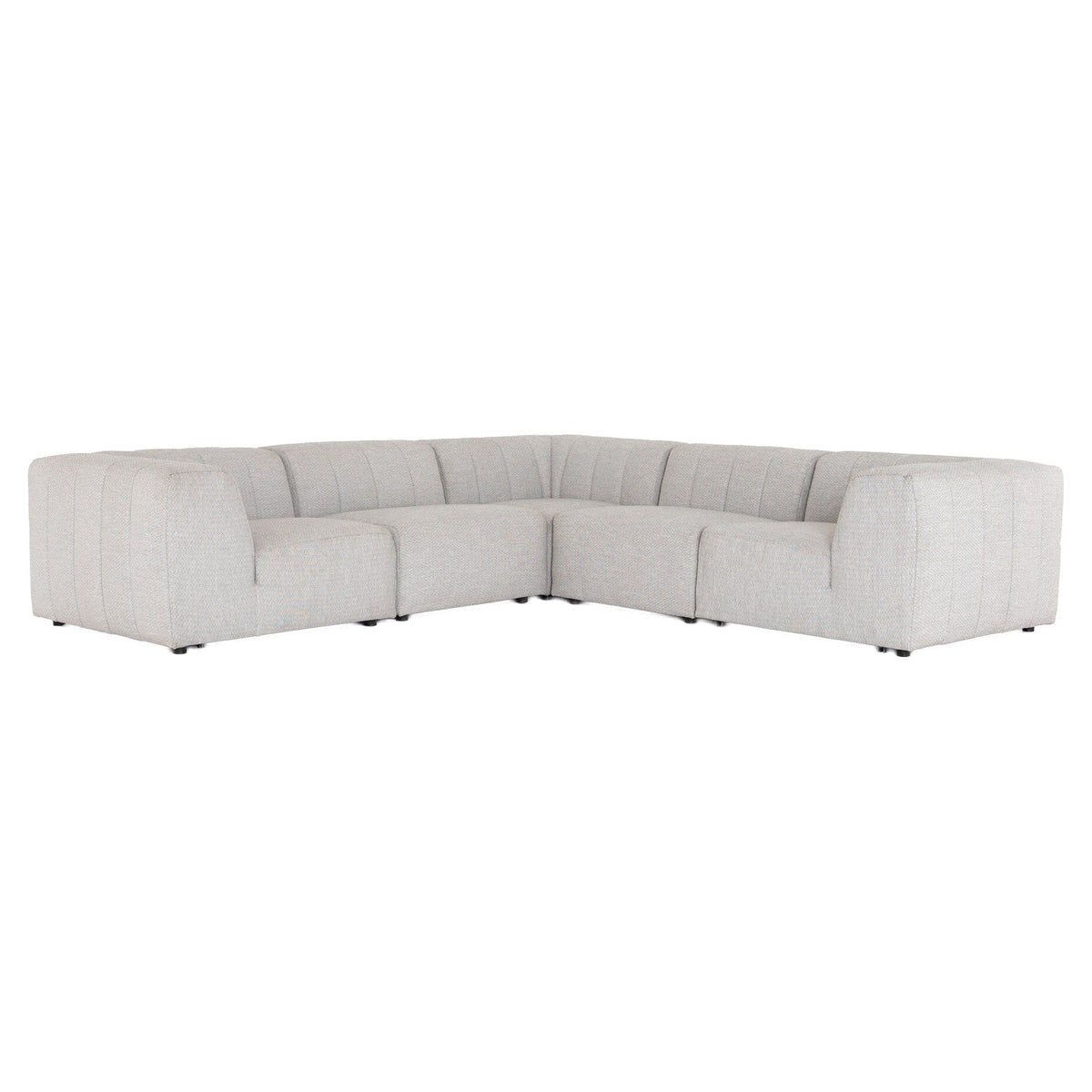 Gwen Outdoor 5-Piece Sectional - Faye Ash