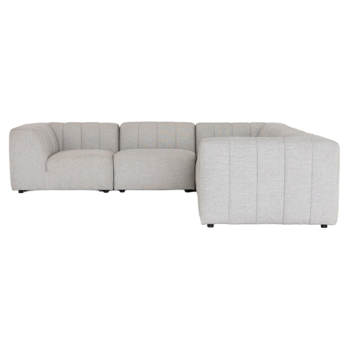 Gwen Outdoor 5-Piece Sectional - Faye Ash