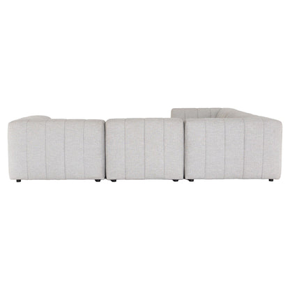 Gwen Outdoor 5-Piece Sectional - Faye Ash