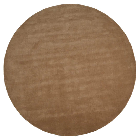 Halo Cloud Round Rug - Amber