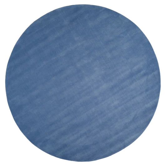 Halo Cloud Round Rug - Blue