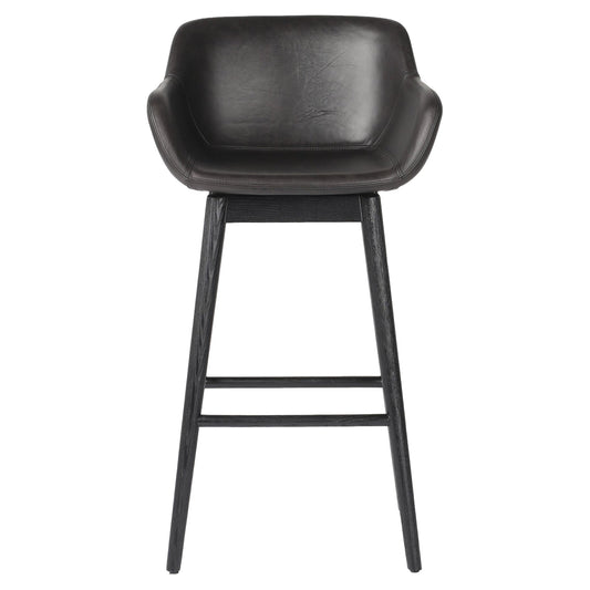 Hannah Swivel Bar + Counter Stool - Sonoma Black - Bar