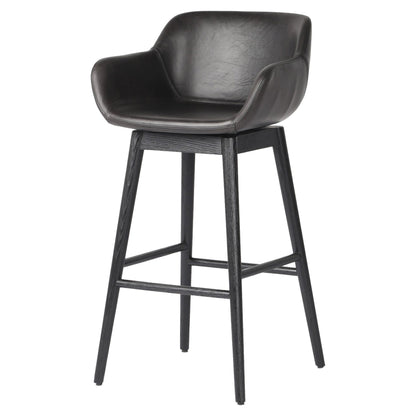 Hannah Swivel Bar + Counter Stool - Sonoma Black - Bar
