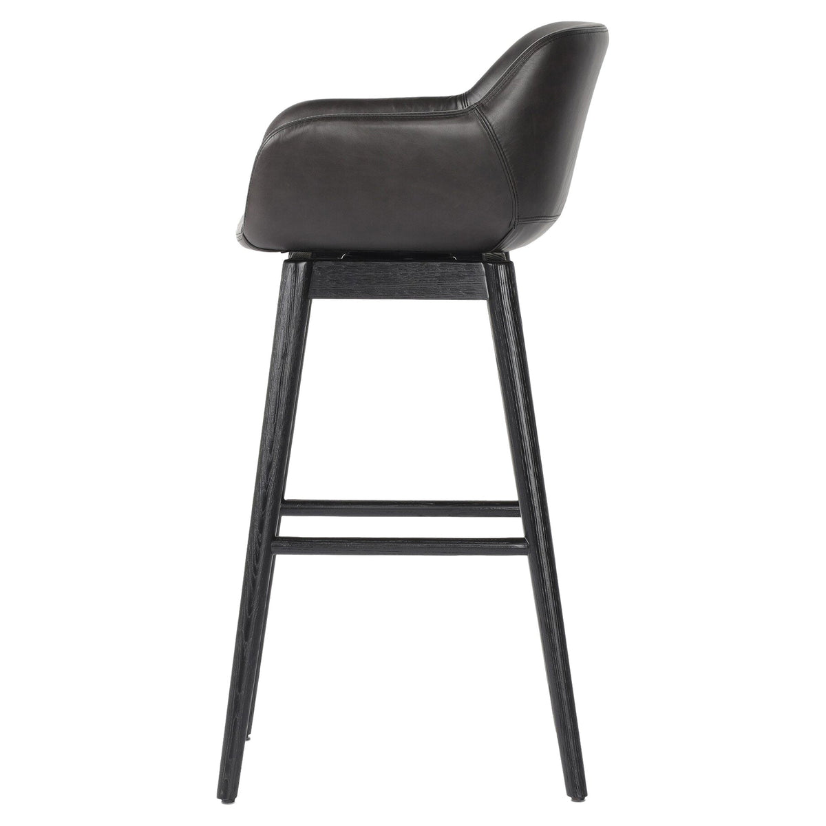 Hannah Swivel Bar + Counter Stool - Sonoma Black - Bar