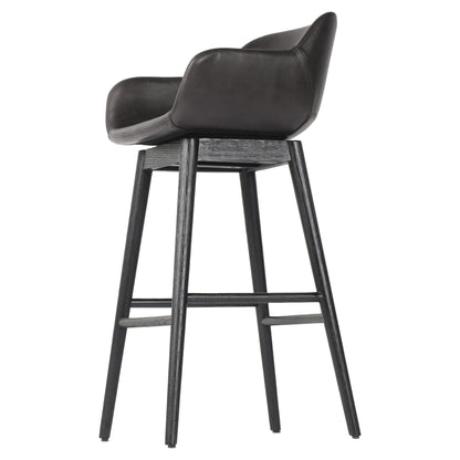 Hannah Swivel Bar + Counter Stool - Sonoma Black - Bar