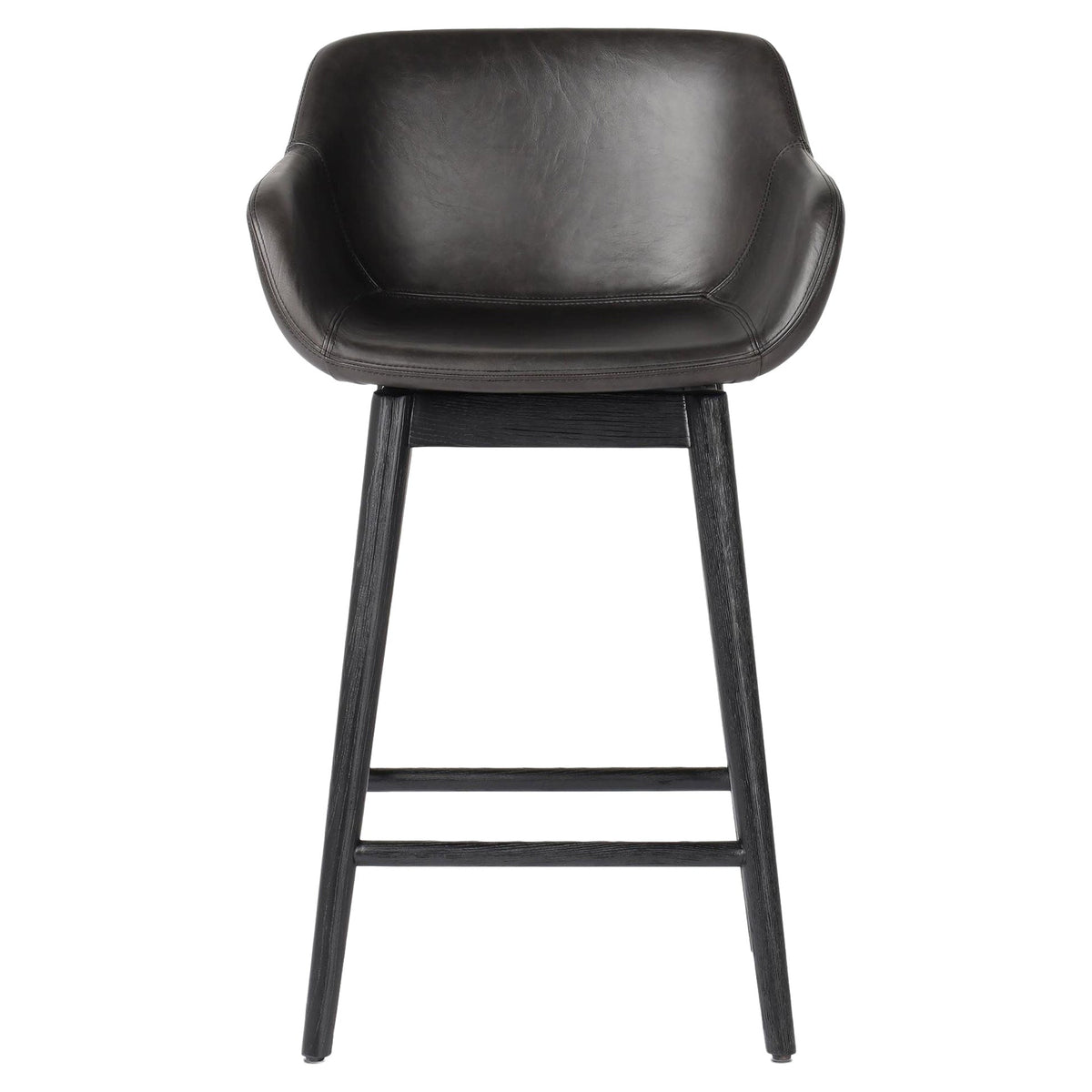 Hannah Swivel Bar + Counter Stool - Sonoma Black - Counter