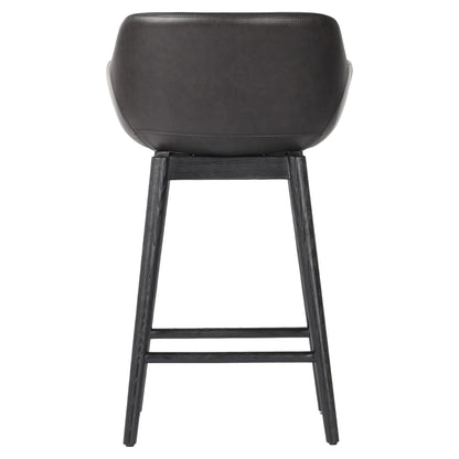 Hannah Swivel Bar + Counter Stool - Sonoma Black - Counter