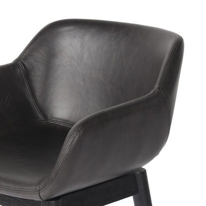 Hannah Swivel Bar + Counter Stool - Sonoma Black - Counter
