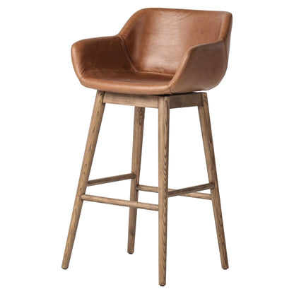 Hannah Swivel Bar + Counter Stool - Sonoma Chestnut - Bar