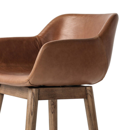 Hannah Swivel Bar + Counter Stool - Sonoma Chestnut - Bar
