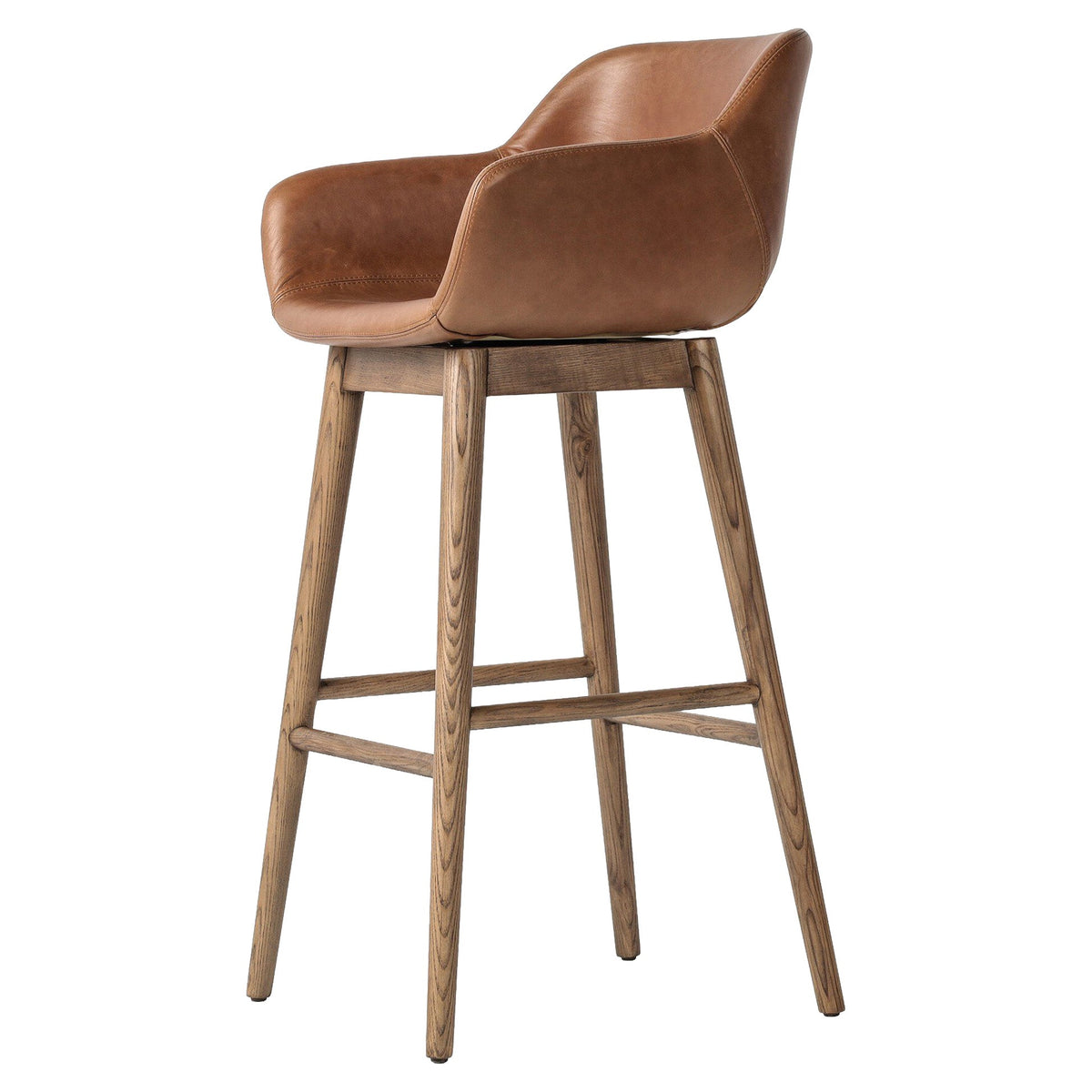 Hannah Swivel Bar + Counter Stool - Sonoma Chestnut - Bar