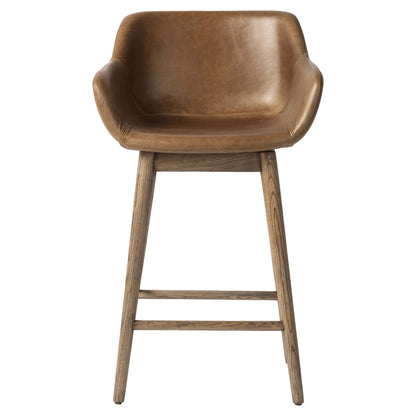 Hannah Swivel Bar + Counter Stool - Sonoma Chestnut - Counter