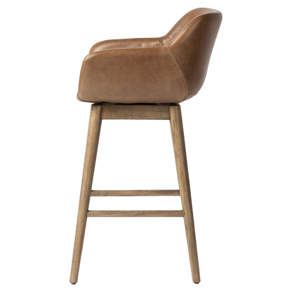 Hannah Swivel Bar + Counter Stool - Sonoma Chestnut - Counter