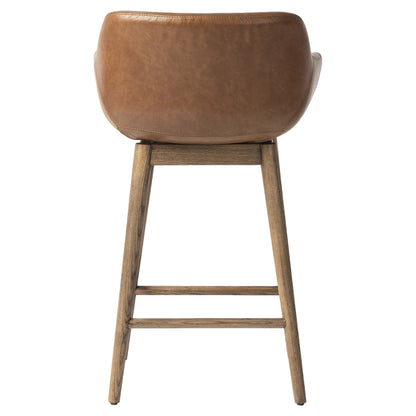 Hannah Swivel Bar + Counter Stool - Sonoma Chestnut - Counter