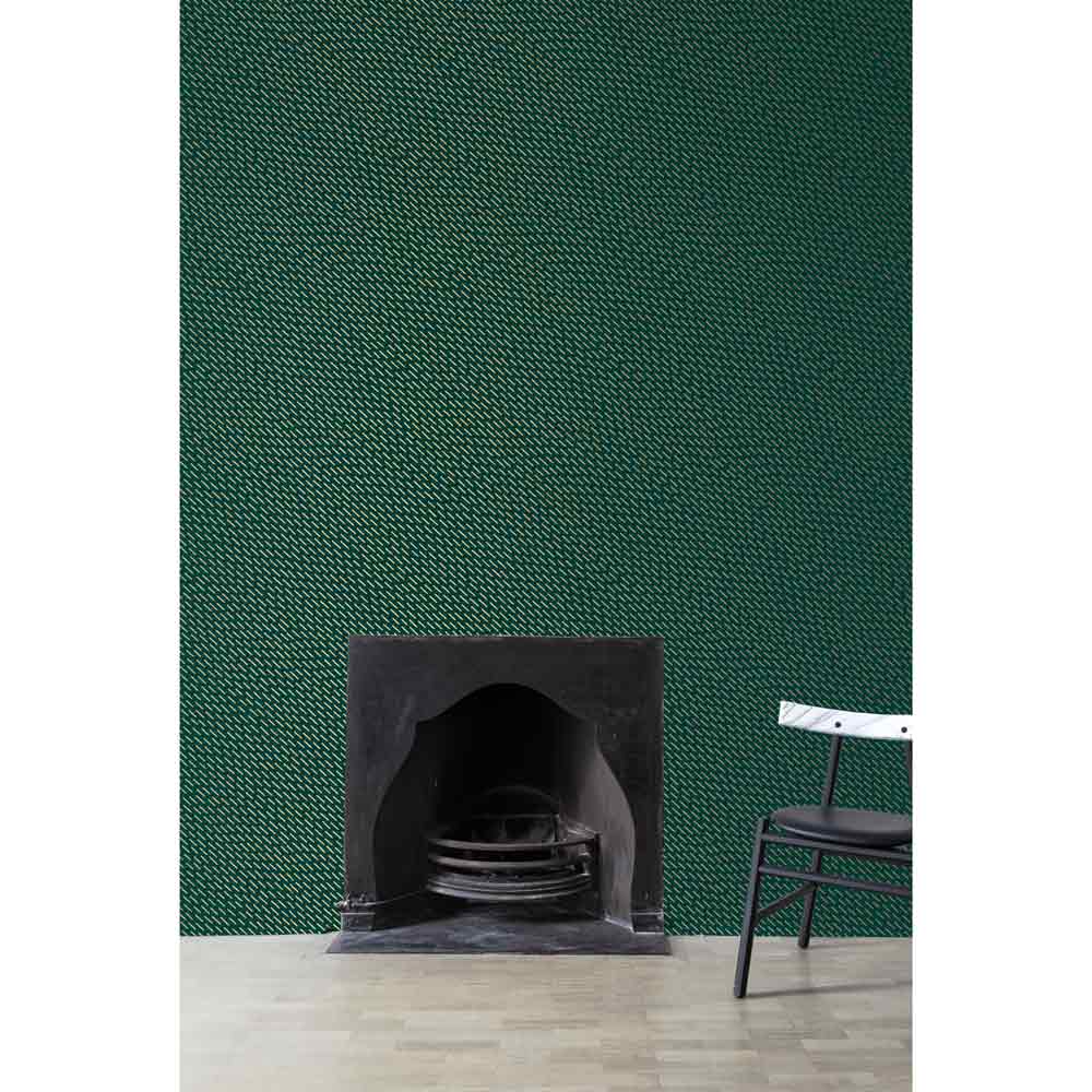 Happy Rain Wallpaper - Green, Gold