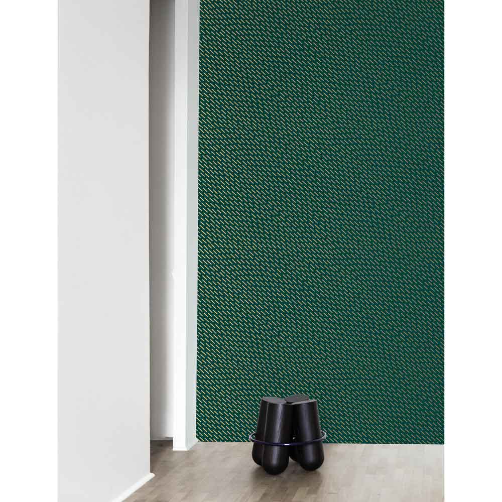 Happy Rain Wallpaper - Green, Gold