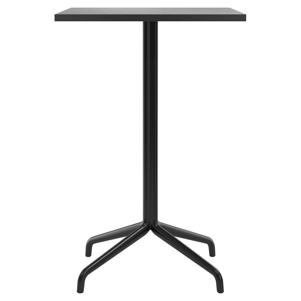Harbour Column Rectangular Bar Counter Table - Black Oak, Star Base ...