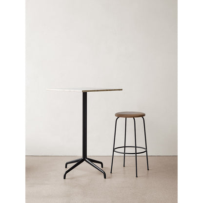 Harbour Column Rectangular Bar Counter Table - Black Oak, Star Base