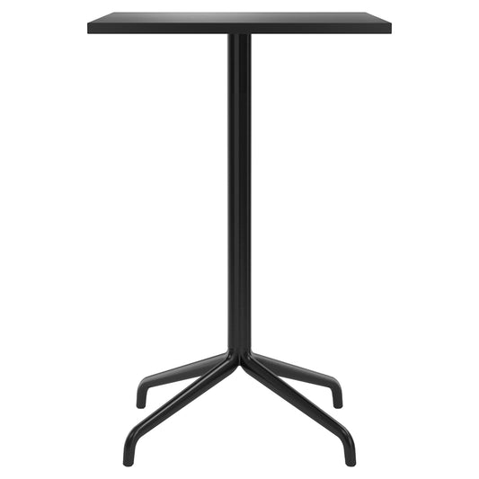 Harbour Column Rectangular Bar Counter Table - Charcoal Linoleum, Star Base