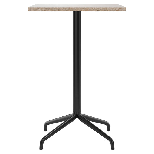 Harbour Column Rectangular Bar Counter Table - Kunis Breccia Stone, Star Base