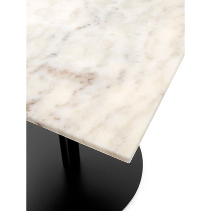 Harbour Column Rectangular Dining Table - Estremoz Marble, Round Base