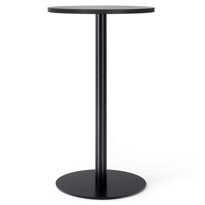 Harbour Column Round Bar Counter Table - Black Oak, Round Base
