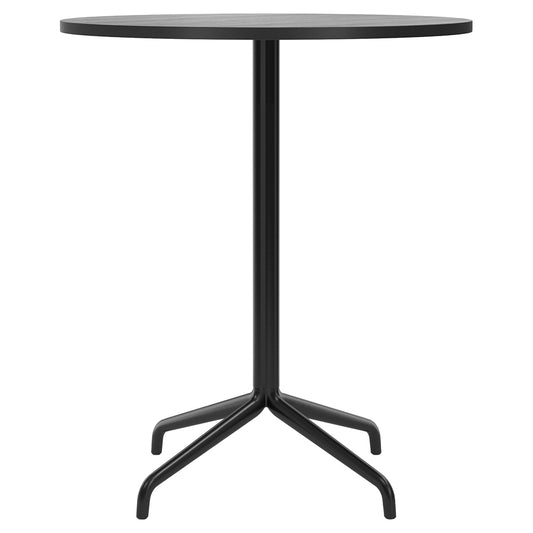 Harbour Column Round Bar Counter Table - Black Oak, Star Base