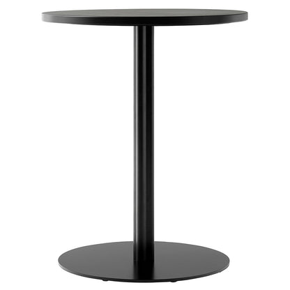 Harbour Column Round Dining Table - Black Oak, Round Base