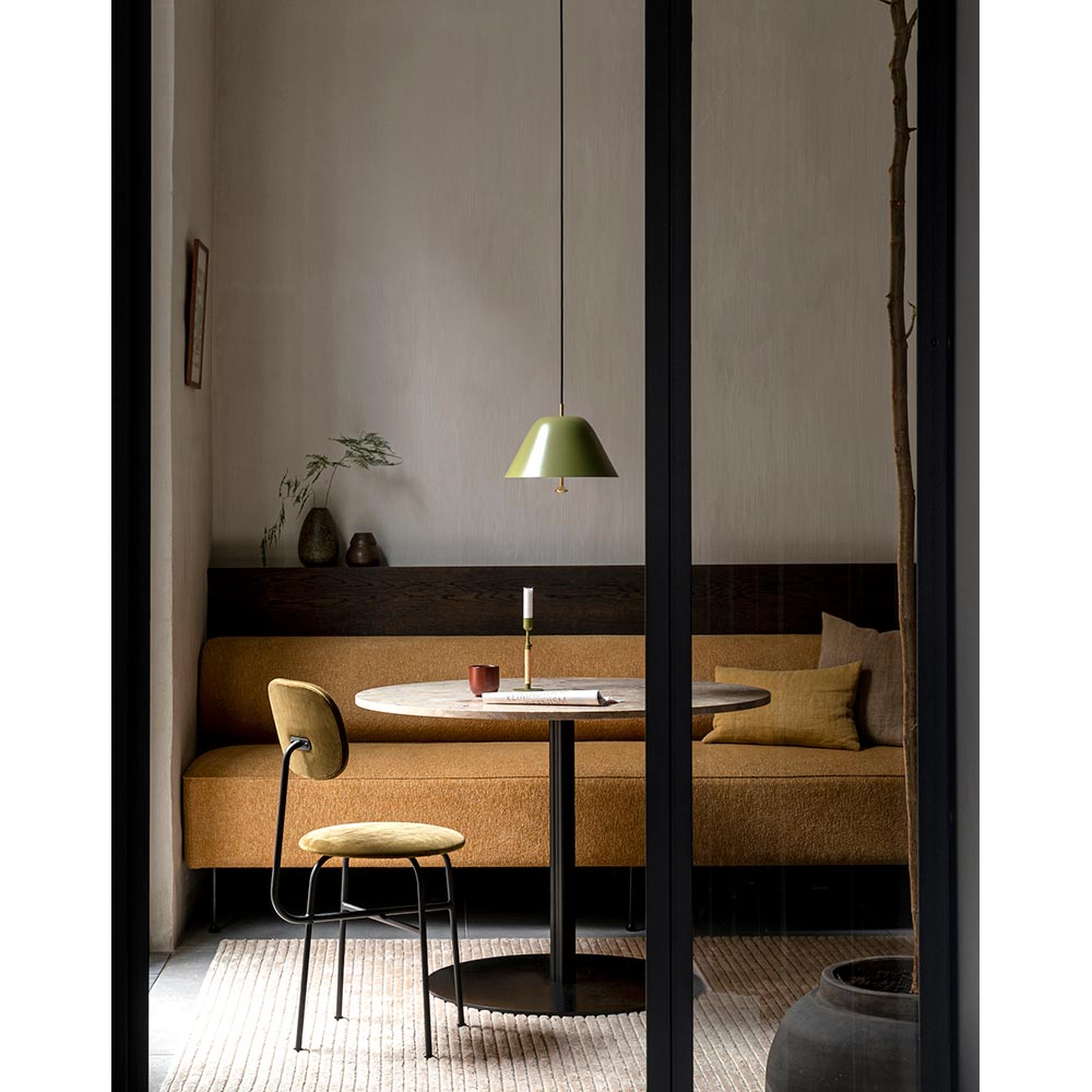 Harbour Column Round Dining Table - Estremoz Marble, Round Base