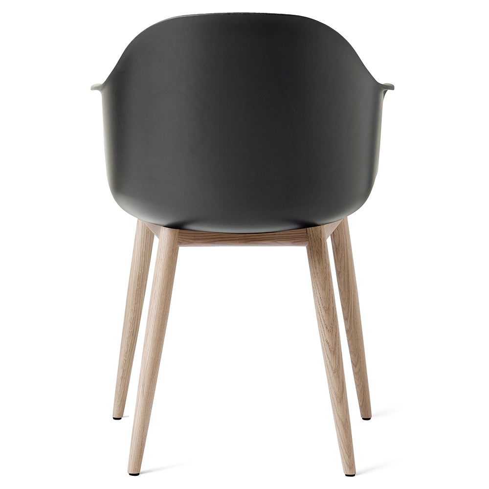 Harbour Dining Chair - Black, Natural Oak Base