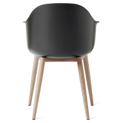Harbour Dining Chair - Black, Natural Oak Base