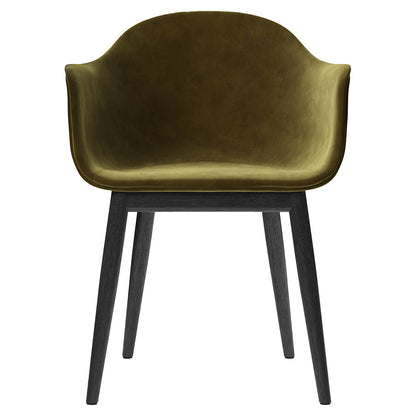 Harbour Upholstered Dining Chair - Black Oak Base