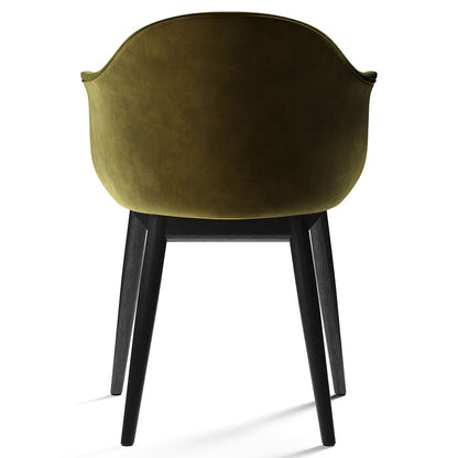 Harbour Upholstered Dining Chair - Black Oak Base