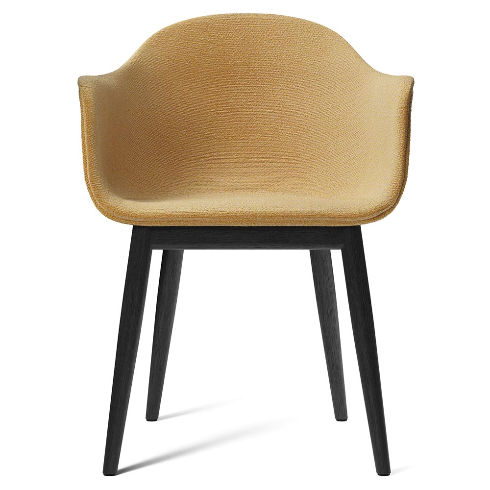 Harbour Upholstered Dining Chair - Black Oak Base