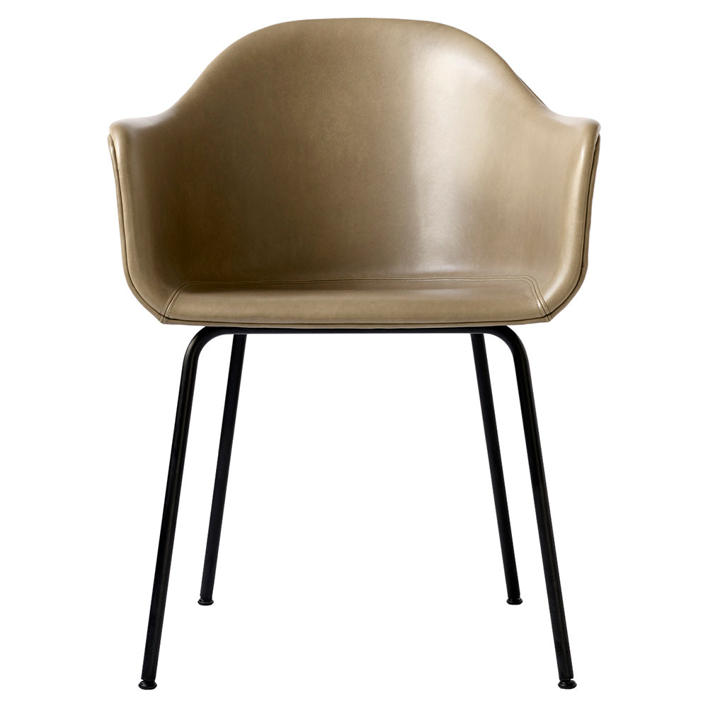 Harbour Upholstered Dining Chair - Black Steel Base