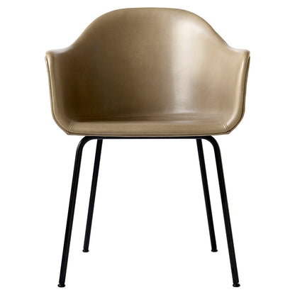 Harbour Upholstered Dining Chair - Black Steel Base