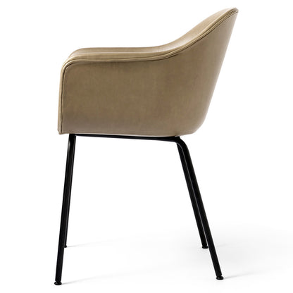 Harbour Upholstered Dining Chair - Black Steel Base