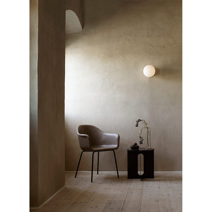 Harbour Upholstered Dining Chair - Black Steel Base