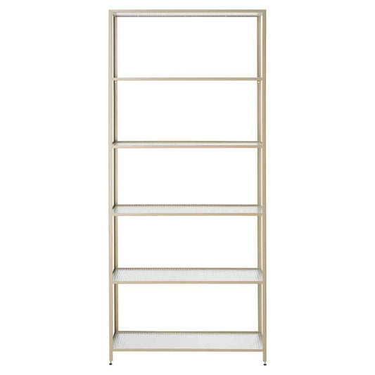 Haze Bookcase - Reeded Glass, Cashmere