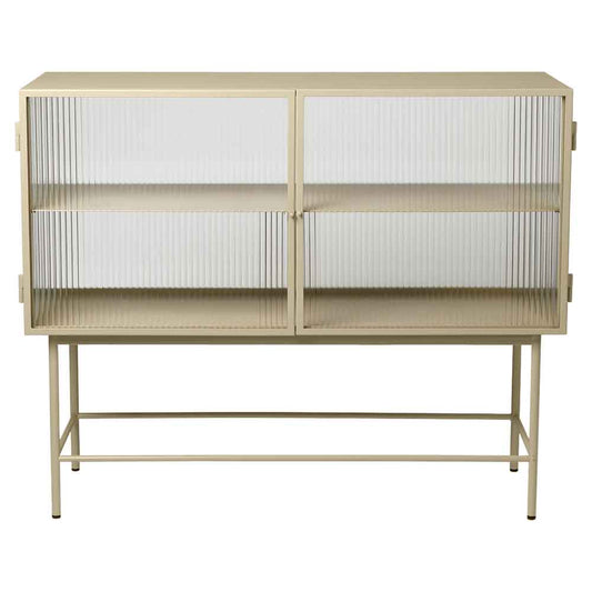 Haze Sideboard - Reeded Glass, Cashmere